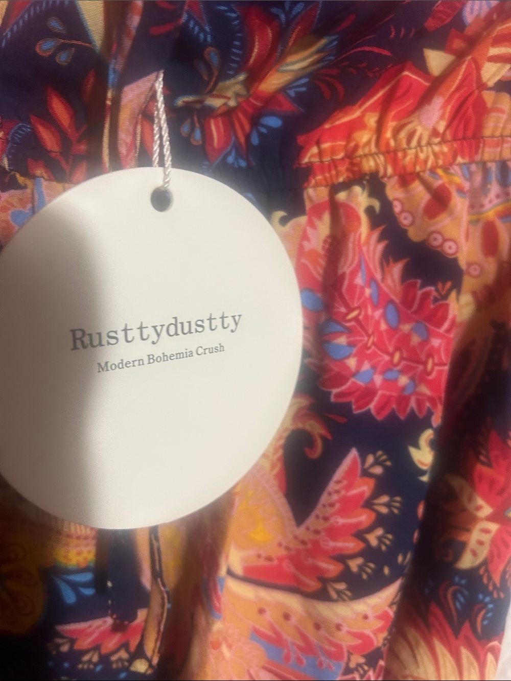Paisley Halter Mini Dress in Multicolor - Picture 2 of 3